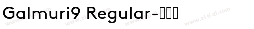 Galmuri9 Regular字体转换